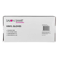 Salon Smart Vinyl Gloves Clear Large 100 pk