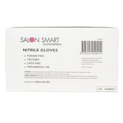 Salon Smart Nitrile Gloves Black Medium 100 pk