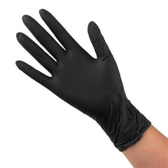 Salon Smart Nitrile Gloves Black Medium 100 pk