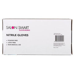 Salon Smart Nitrile Gloves Black Large 100 pk
