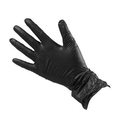 Salon Smart Vinyl Gloves Black Small 100 pk