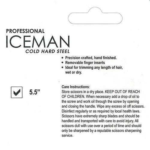 Iceman Retro 5.5" Hairdressing Scissors Red