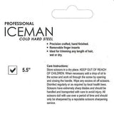 Iceman Retro 5.5" Hairdressing Scissors Red