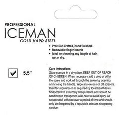Iceman Retro 5.5" Hairdressing Scissors Red