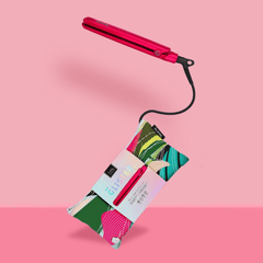 Glister Mini Travel Tourmaline Straightener 13mm-Flamingo