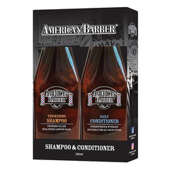 American Barber Thickening Shampoo and Conditioner Pack 300ml