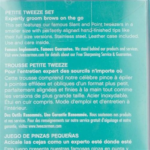 Tweezerman Petite Tweezer Set, Black