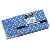 Tweezerman Matchbox Itty Bitty Polka Dot Files - Blue