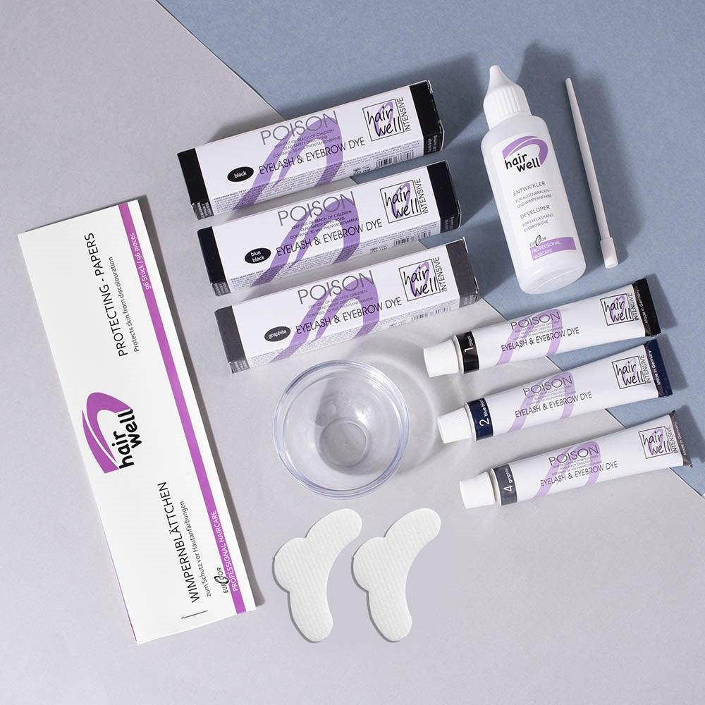 Hairwell Eyelash Eyebrow Tinting Application Papers
