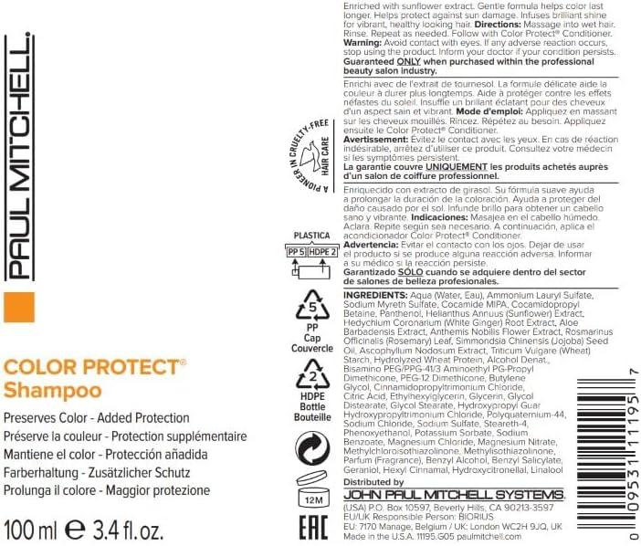 Paul Mitchell Color Protect Shampoo 100ml