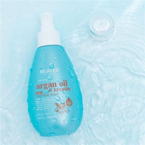 Beaver Argan Oil Keratin Repairing Hair Serum 150ml
