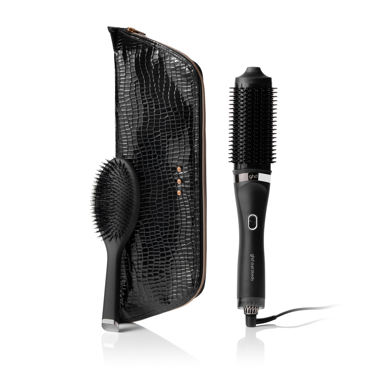 ghd Duet Blowdry Hair Dryer Brush Gift Set with Bag and Brush