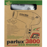 Parlux 3800 Ceramic Iconic Dryer 2100W Silver.