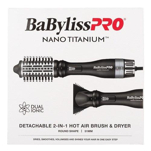 BaBylissPRO Nano Titanium Detachable Hot Air Brush and Dryer