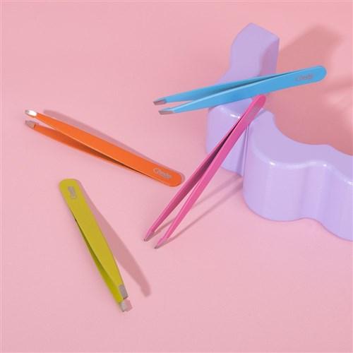 Credo Pop Art Slant Tweezer Orange