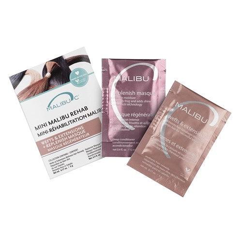 Malibu C Mini Malibu Rehab Wefts Extensions Treatment 12pc