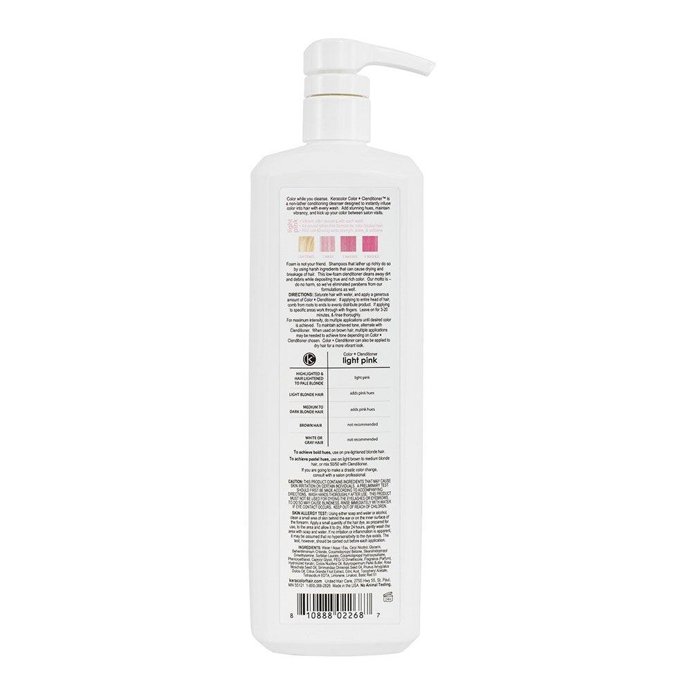 Keracolor Color Clenditioner Colour Shampoo Light Pink 1000ml
