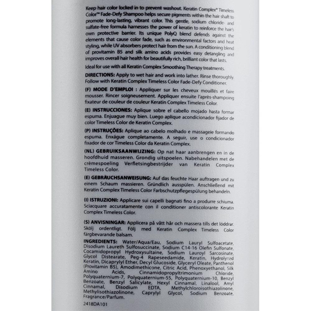 Keratin Complex Timeless Colour Shampoo 400ml