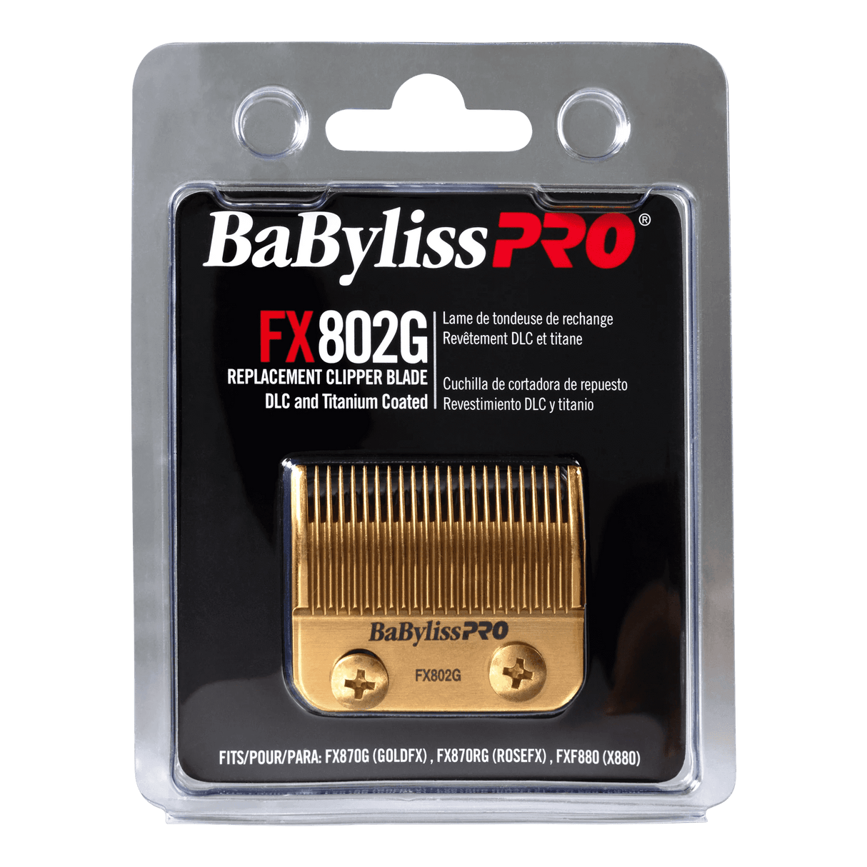 BabylissPRO Replacement Blade DLC Titanium Coated Gold.