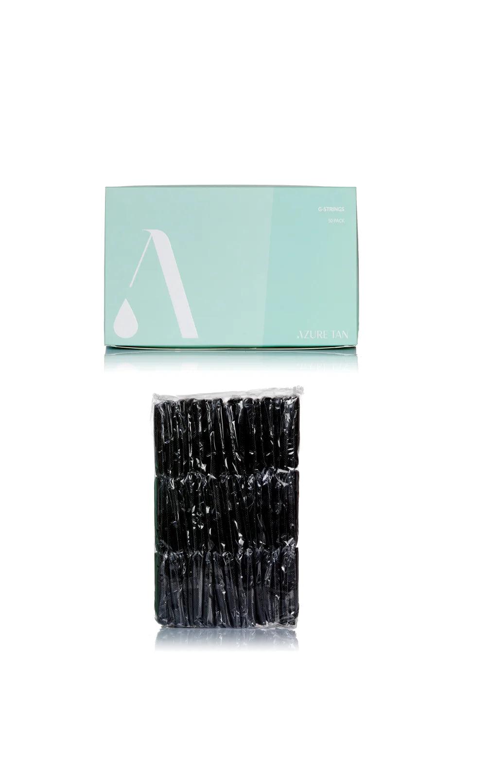 Azure Tan G-Strings Black 50PK.