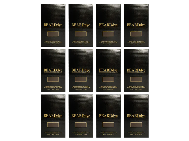 Beard Dye Medium Brown 12 Month Supply
