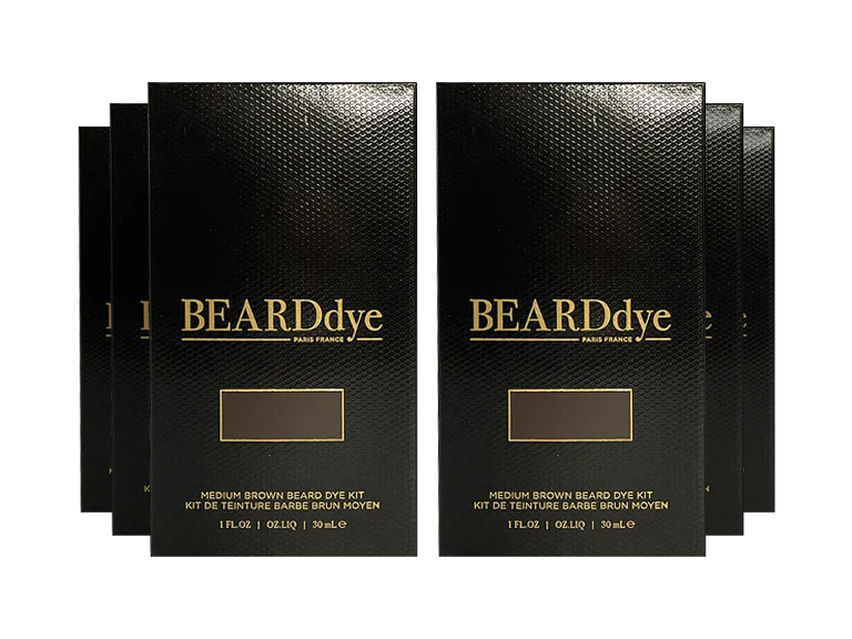 Beard Dye Medium Brown 6 Month Supply