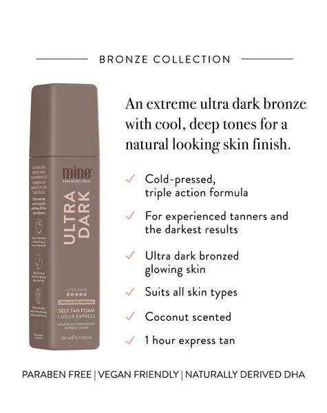 Minetan Ultra Dark Self Tan Mousse 200ml