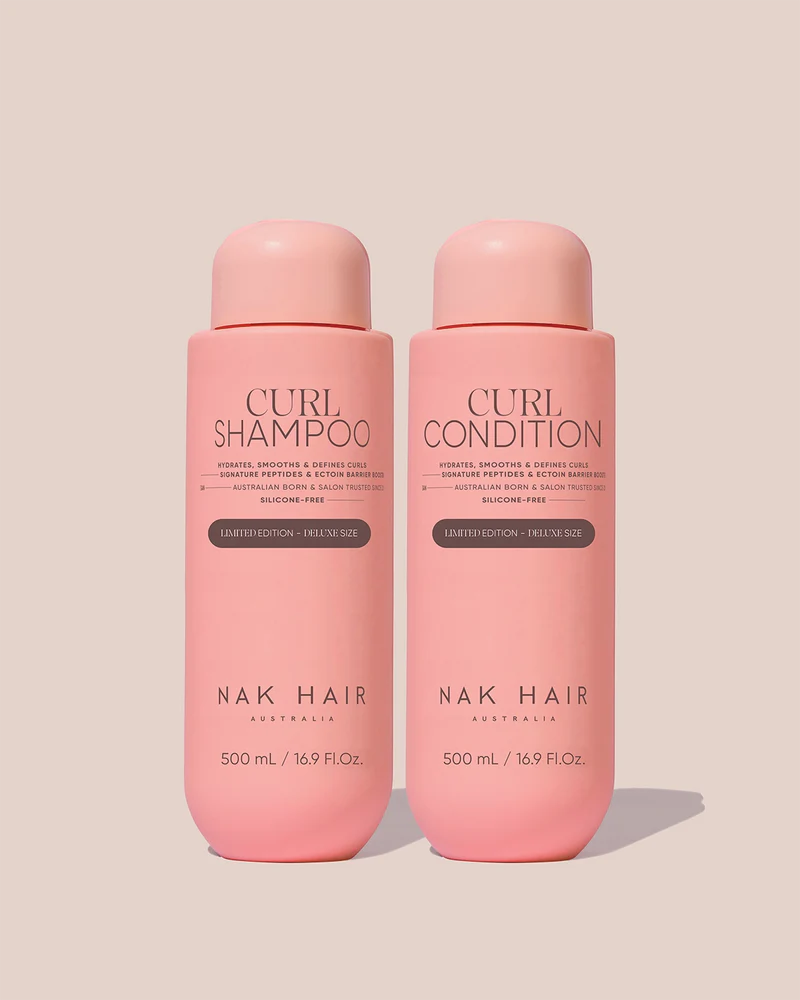 NAK Signature Curl Shampoo and Condition Deluxe Size Duo 500ml Limited Edition
