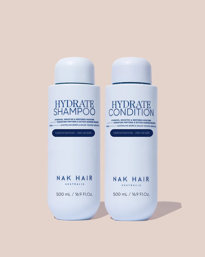 NAK Signature Hydrate Shampoo and Condition Deluxe Size Duo 500ml Limited Edition