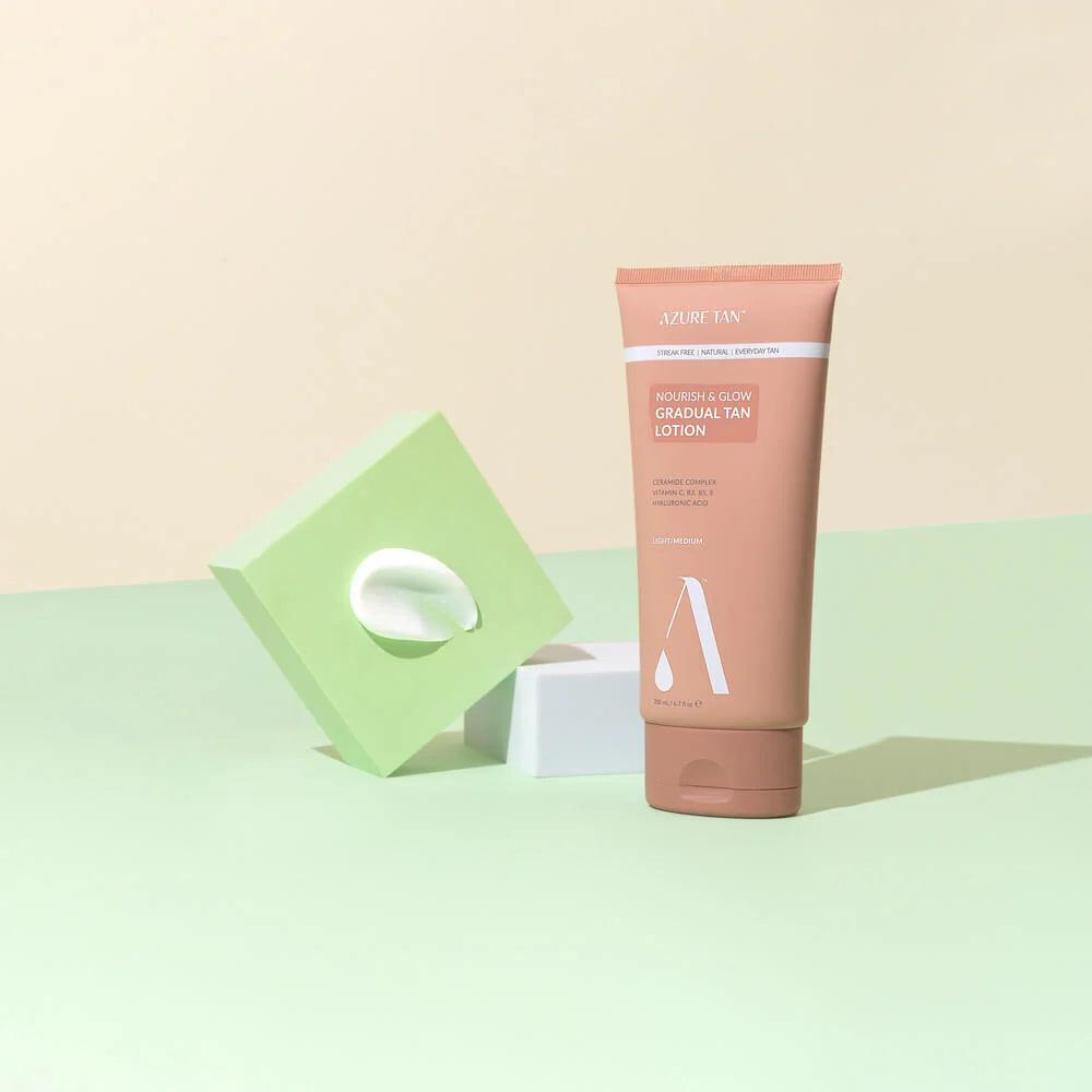Azure Tan Nourish Glow Gradual Tan Lotion Light Medium