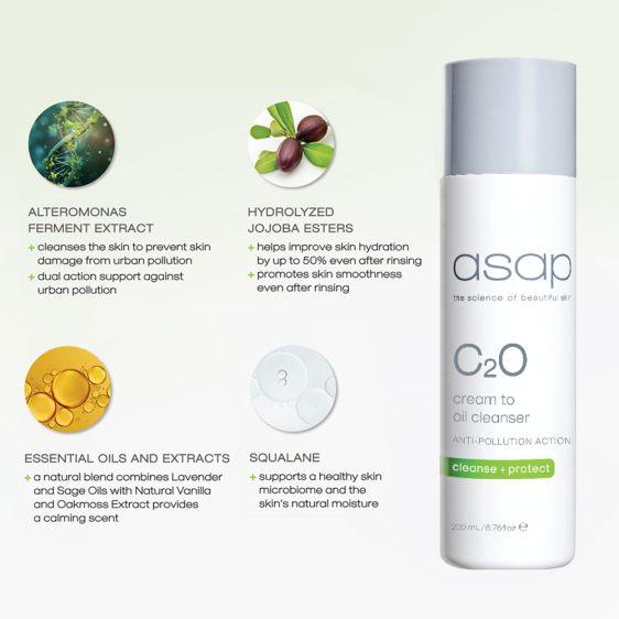 Asap C2O Cream to Oil Cleanser