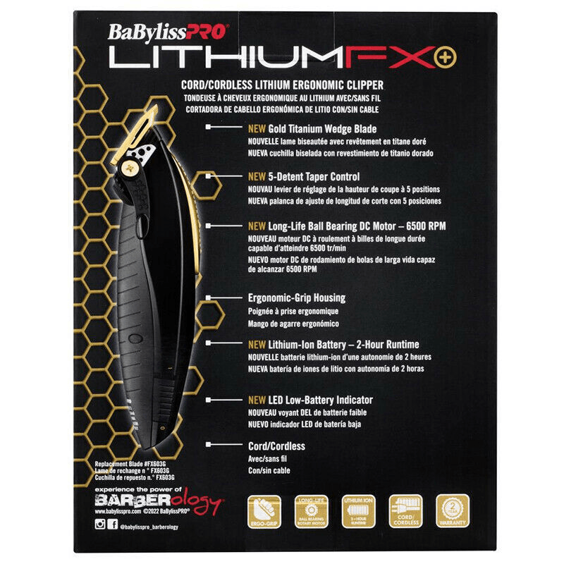 BaBylissPRO Lithium FX Clipper Cord/Cordless