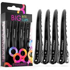 Framar Big Bite Clips 4pk Black