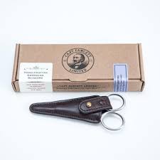 Captain Fawcett Grooming Scissors with Leather Pouch c