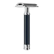 Muhle Traditional R89 Safety Razor Closed Comb Black Handle