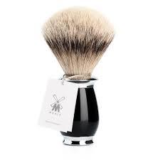 Muhle Puris t281 K 56Fine Badger Shaving Brush Black Resin