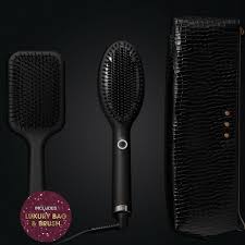 ghd Gold Glide Hair Straightener Brush Gift Set with Bag and Brush