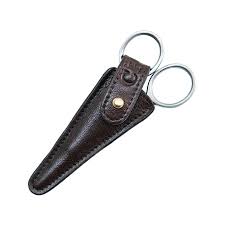 Captain Fawcett HandCrafted Grooming Scissors with Leather Pouch