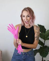 Framar Pink Paws Nitrile Gloves 100pk