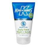 King of Shaves Sensitive Daily Face Wash and Scrub 125ml