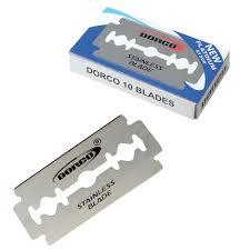 Dorco Stainless Steel Hair Razor Blades 10 Pack