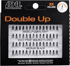 Ardell Double Individual Knot Free Medium Black Lashes Pack of 4