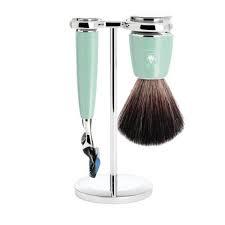 Muhle S21M224M3 RYTMO 3 piece Shaving Set Mint Resin