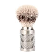 Muhle 99X31M94 ROCCA Silvertip Fibre Shaving Brush Stainless Steel