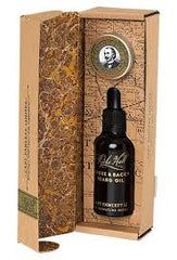 Captain Fawcett Booze and Baccy Beard Oil and Moustache Wax Gift Set