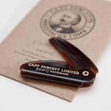 Captain Fawcett Folding Pocket Moustache Comb