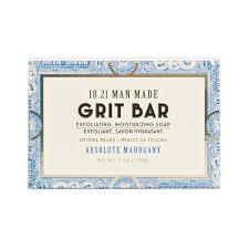 18 21 Man Made Grit Bar Soap Absolute Mahogany 198gm