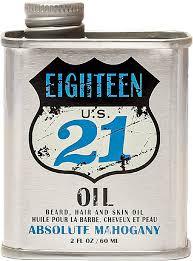 18 21 Man Made Beard & Hair Oil- Absolute Mahogany 2oz