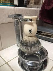 Muhle Brush and Razor Stand with Bowl Chrome