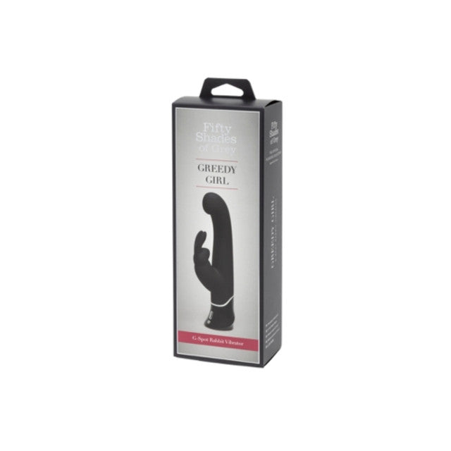 Fifty Shades of Grey Greedy Girl Rechargeable G Spot Rabbit Vibrator Black